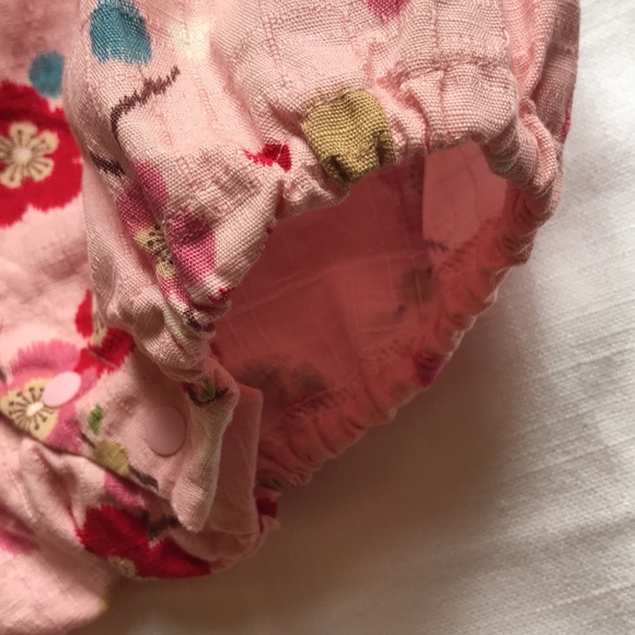 Cherry Blossom Kimono Style Wrap Around Romper - Picture 6 of 8